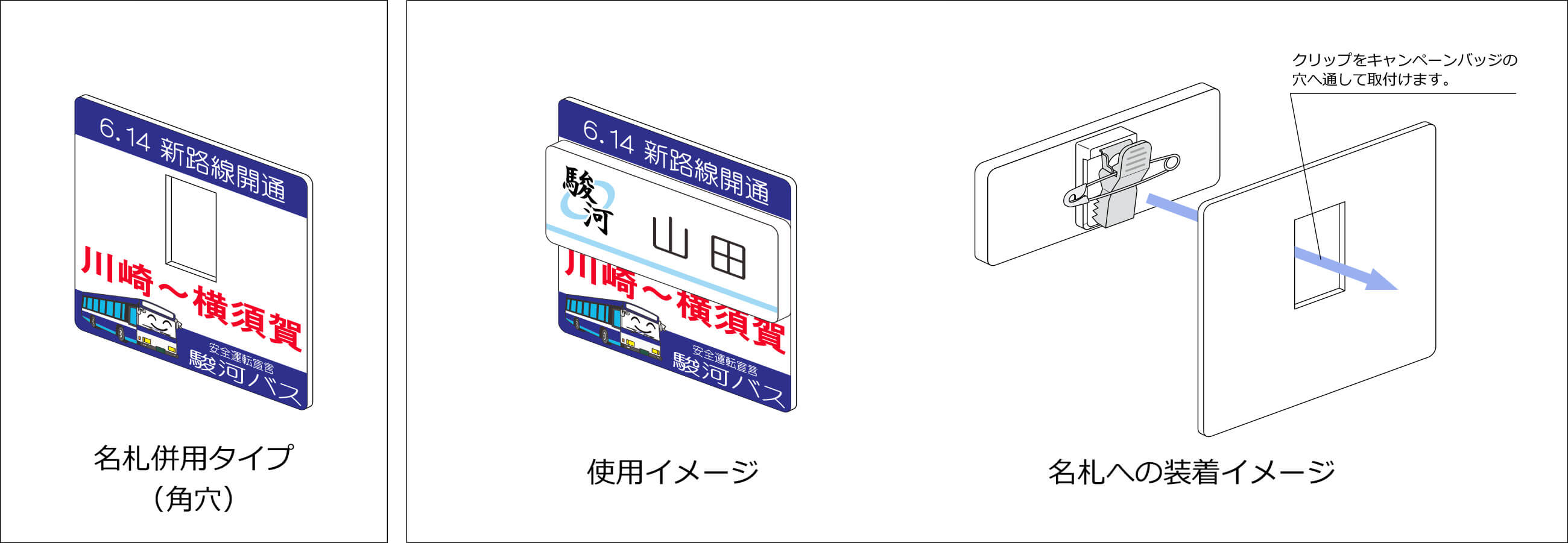 名札併用タイプ 説明図